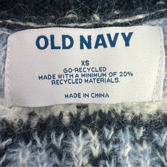 Old Navy Women’s Argyle Pullover Sweater Sz XS Multi Colors Long Sleeves 5% Wool - Picture 3 of 8